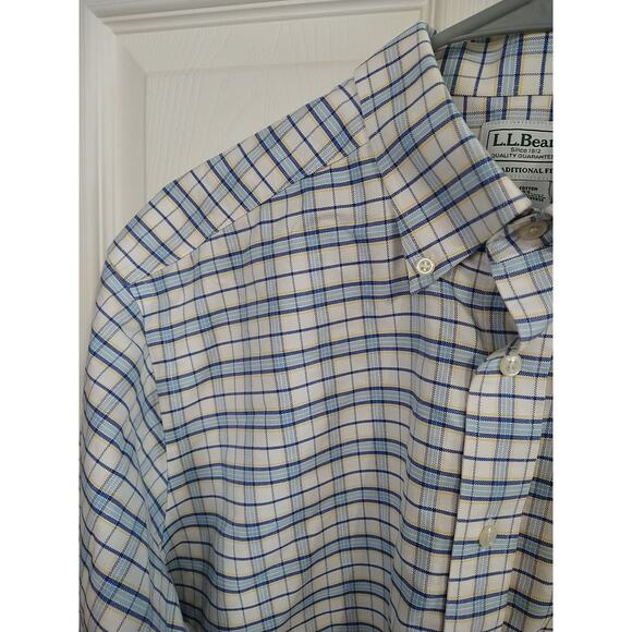 L.L. Bean Men's 16-32 Oxford Shirt Traditional Fit Collared Button Long... - Picture 2 of 8
